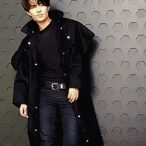 Black Western/Australian Style Duster Coat Heathers Jason Dean JD Cosplay